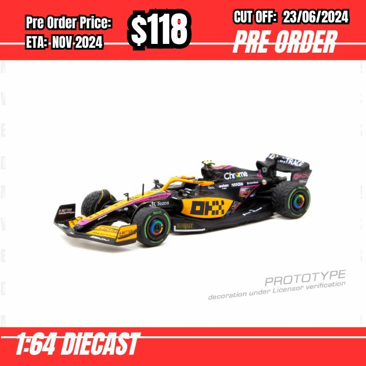 PO-$118 * Tarmac * 1:64 McLaren MCL36 Japanese Grand Prix 2022 Lando Norris [OD13/06]