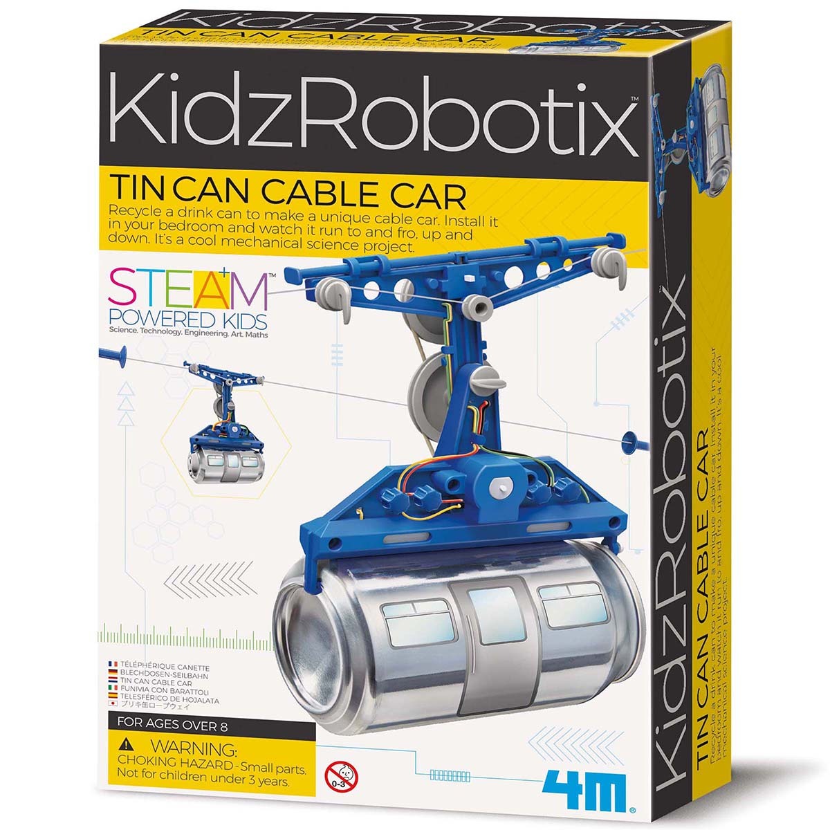 4M KidzRobotix Tin Can Cable Car