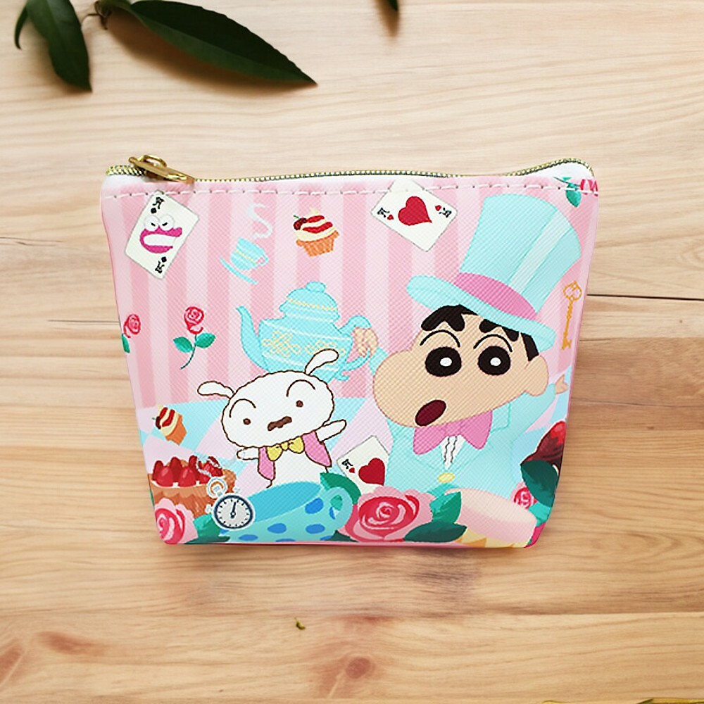 蠟筆小新｜ 𝗖𝗿𝗮𝘆𝗼𝗻 𝗦𝗵𝗶𝗻𝗰𝗵𝗮𝗻 斜紋皮革錢包