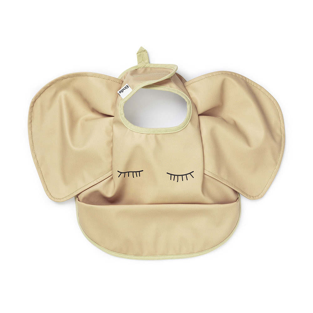 Elodie Details 防水口袋圍兜-奶茶小飛象(Sweetheart Charlie)