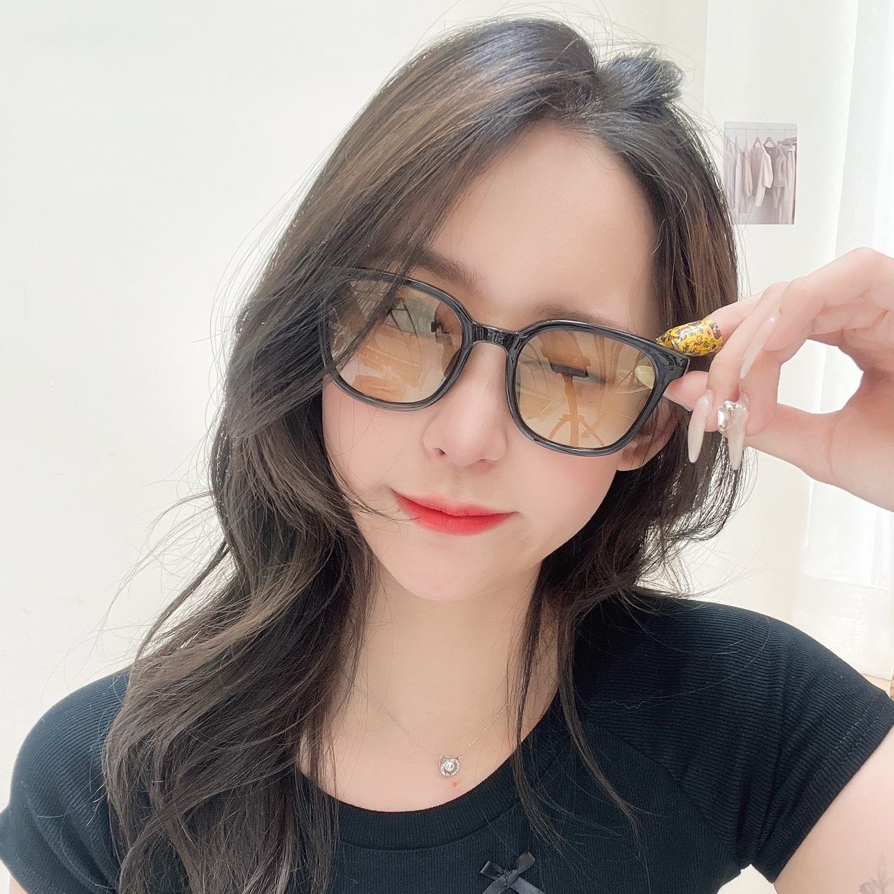 S0714質感經典百搭膠框墨鏡/三色