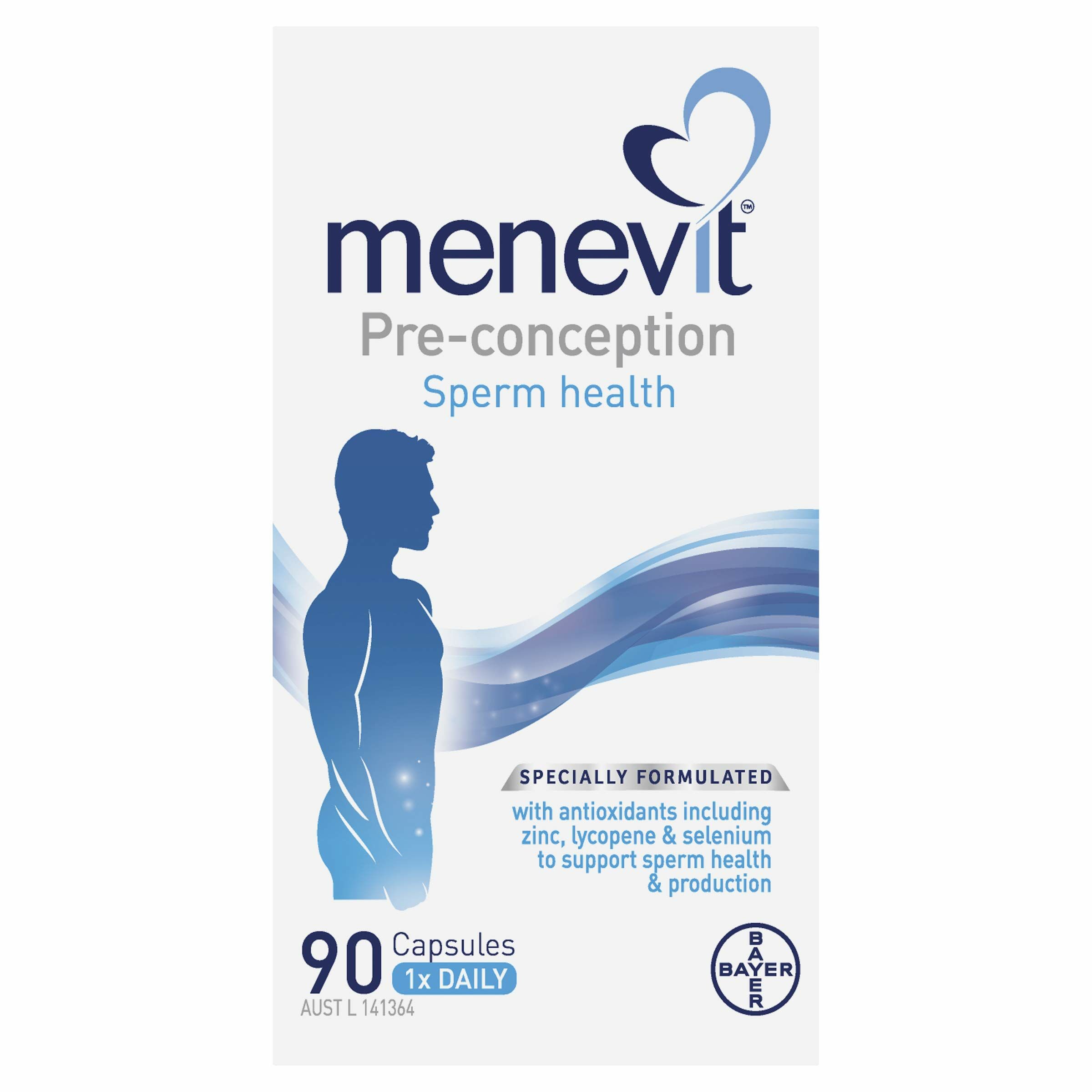 Menevit 男性備孕膠囊營養素90粒  (改善精子質量)