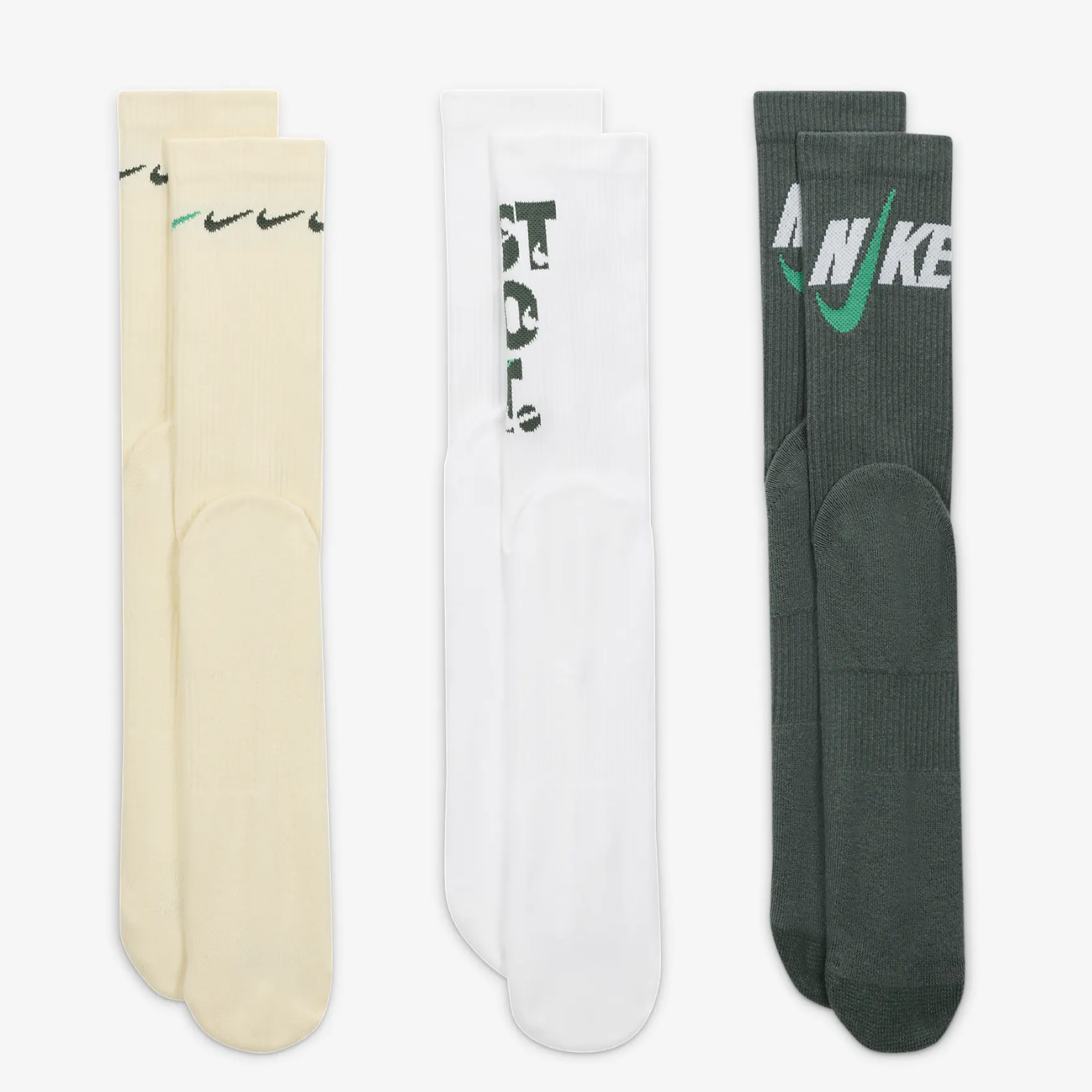 Nike Everyday Plus 森林配色長襪 (DH3822-901)背面官方照