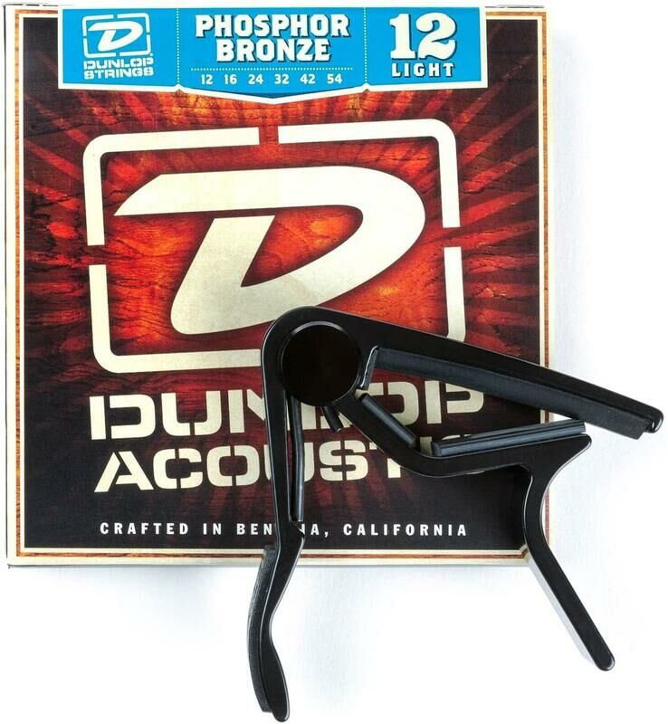 DUNLOP 83CBA12 木吉他弦+移調夾推廣組