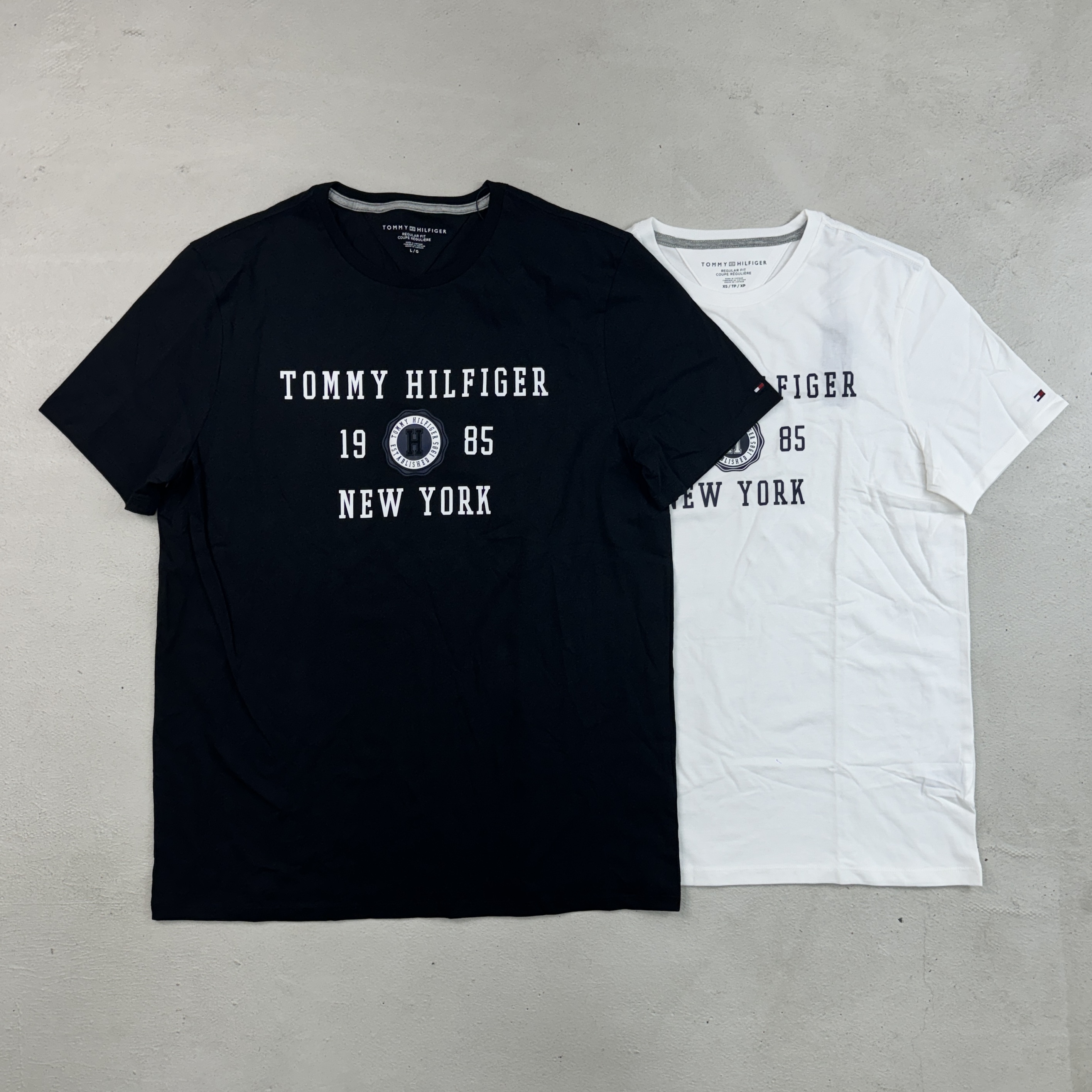 Tommy Hilfiger 1985大LOGO短袖 黑/白