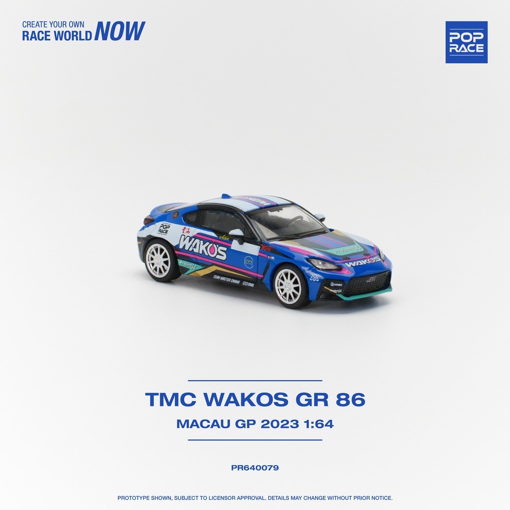 POPRACE 1/64 TMC WAKOS GR 86 MACAU GP 2023 澳門格蘭披治大賽車