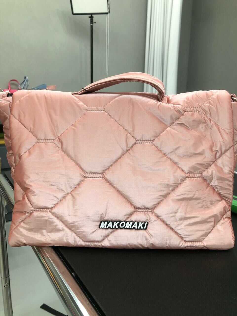 [S] MAKOMAKI QUILTED PILLOW CROSSBODY,PINK, SMMK75 (SMMK75)