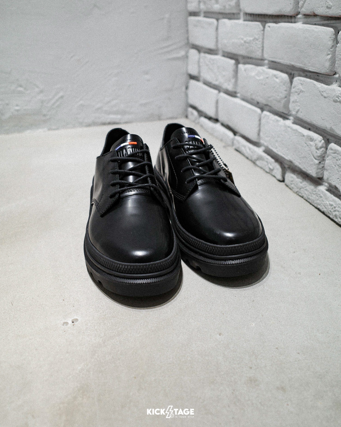 男女鞋 PALLADIUM PALLATROOPER OX-1 永夜黑 法式 牛皮 經典 低筒 休閒鞋【77209-010】