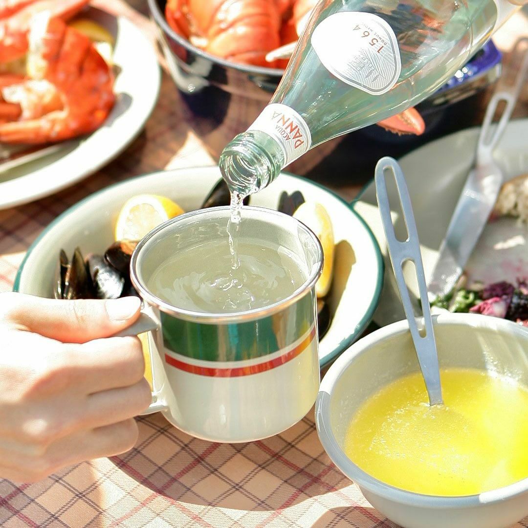 琺瑯馬克杯∣復古條紋系列 針葉綠∣日本 DULTON