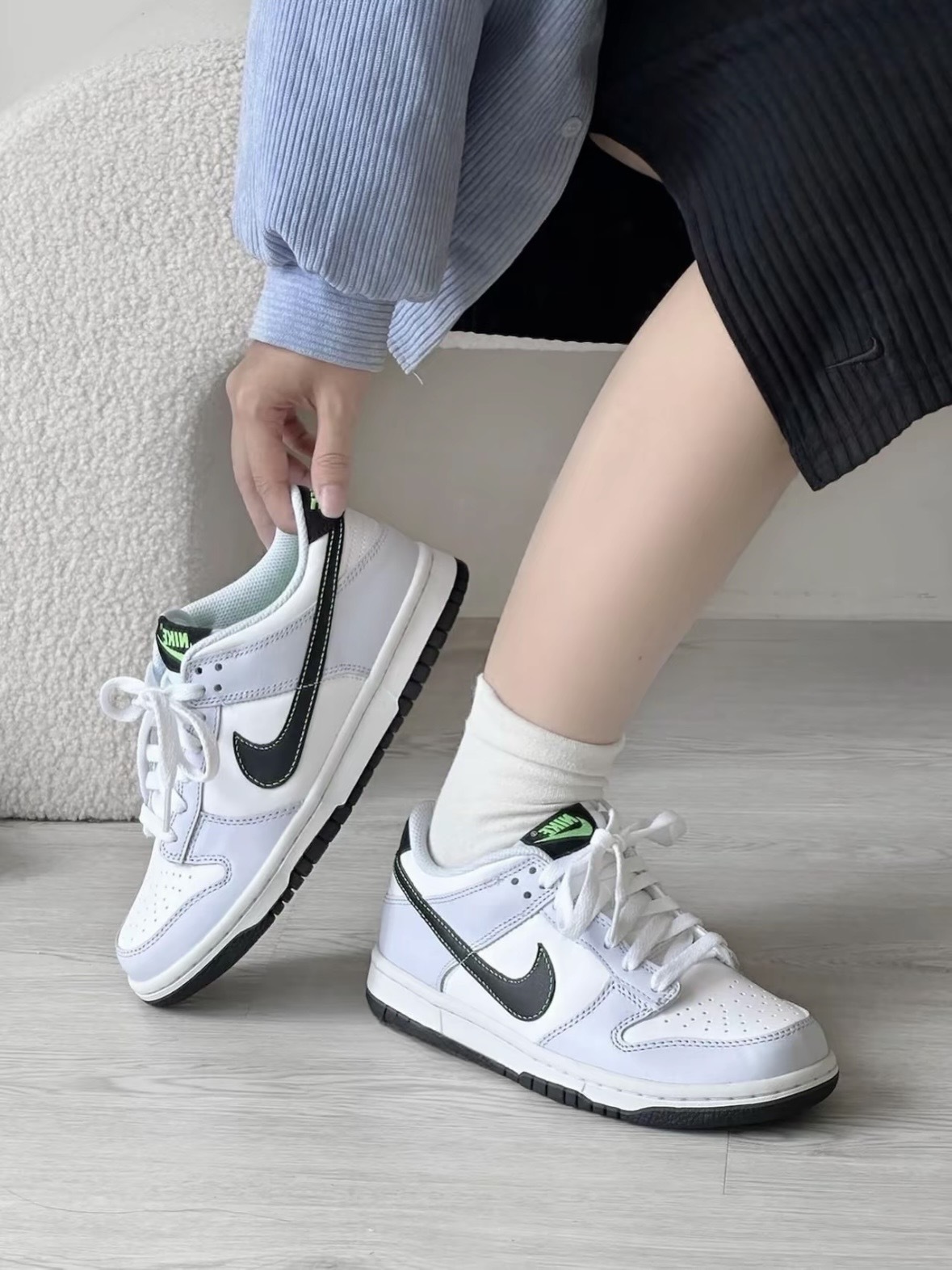 <快速出貨> Nike Dunk Low GS 雲霧灰綠