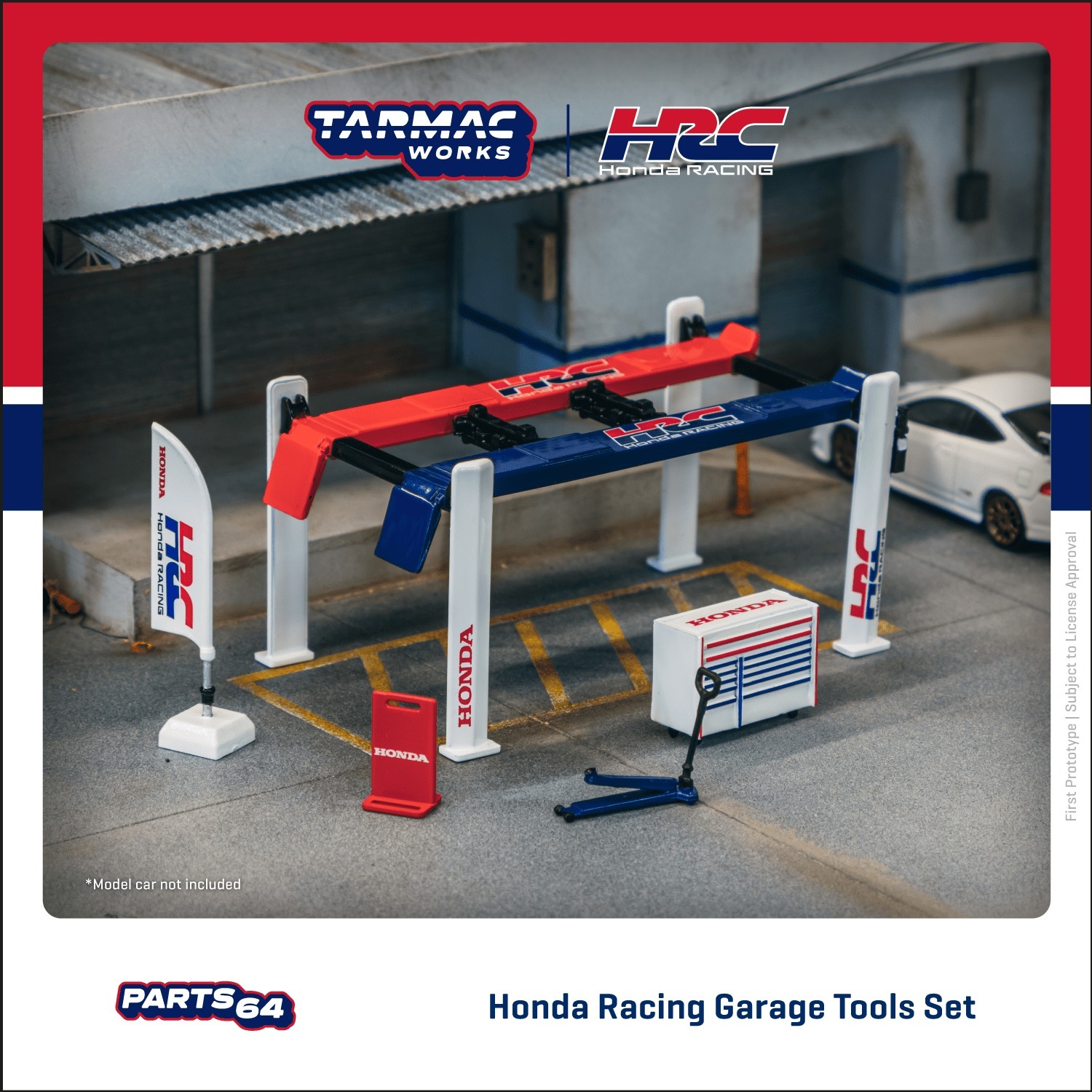 Tarmac Works 1/64 Garage tools set Honda Racing 本田賽車