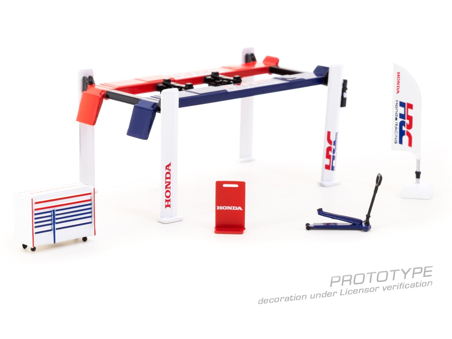 Tarmac Works 1/64 Garage tools set Honda Racing 本田賽車