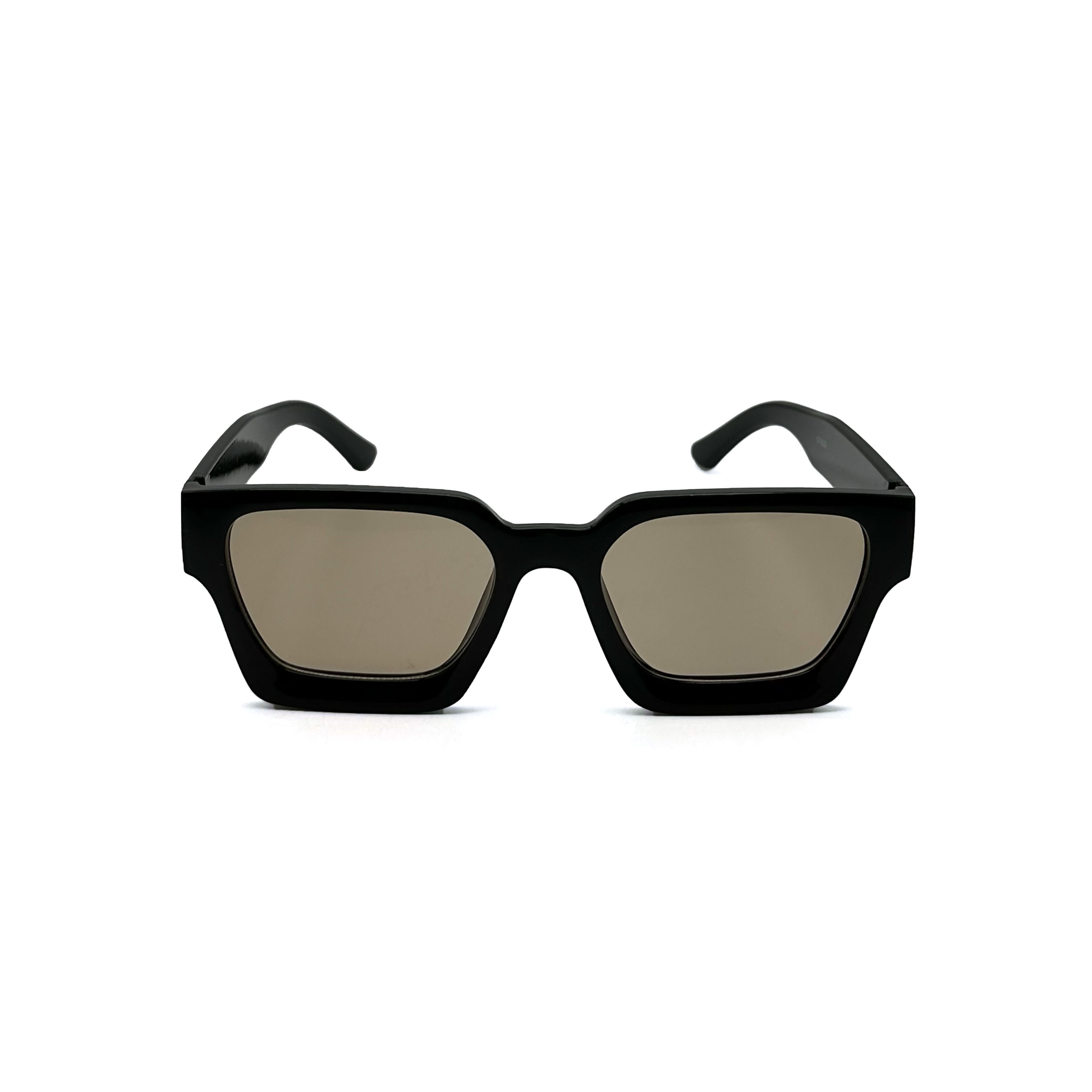 CHILL 簡約復古厚框墨鏡-茶