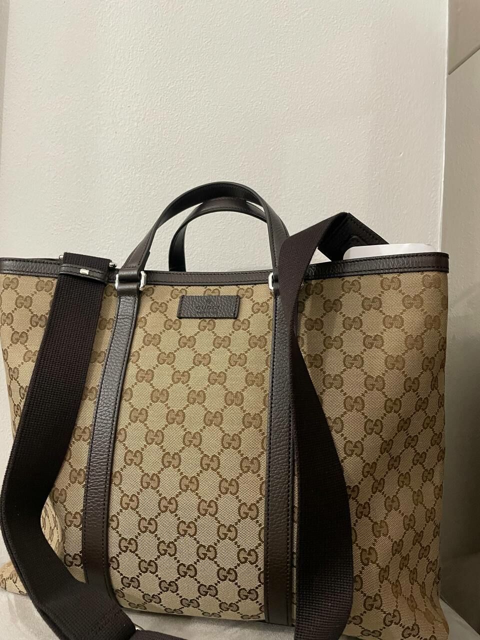 [S] GUCCI ALLOVER LOGO JACQUARD TOTE BAG, 449169KY9KN-9886 (SGC95)