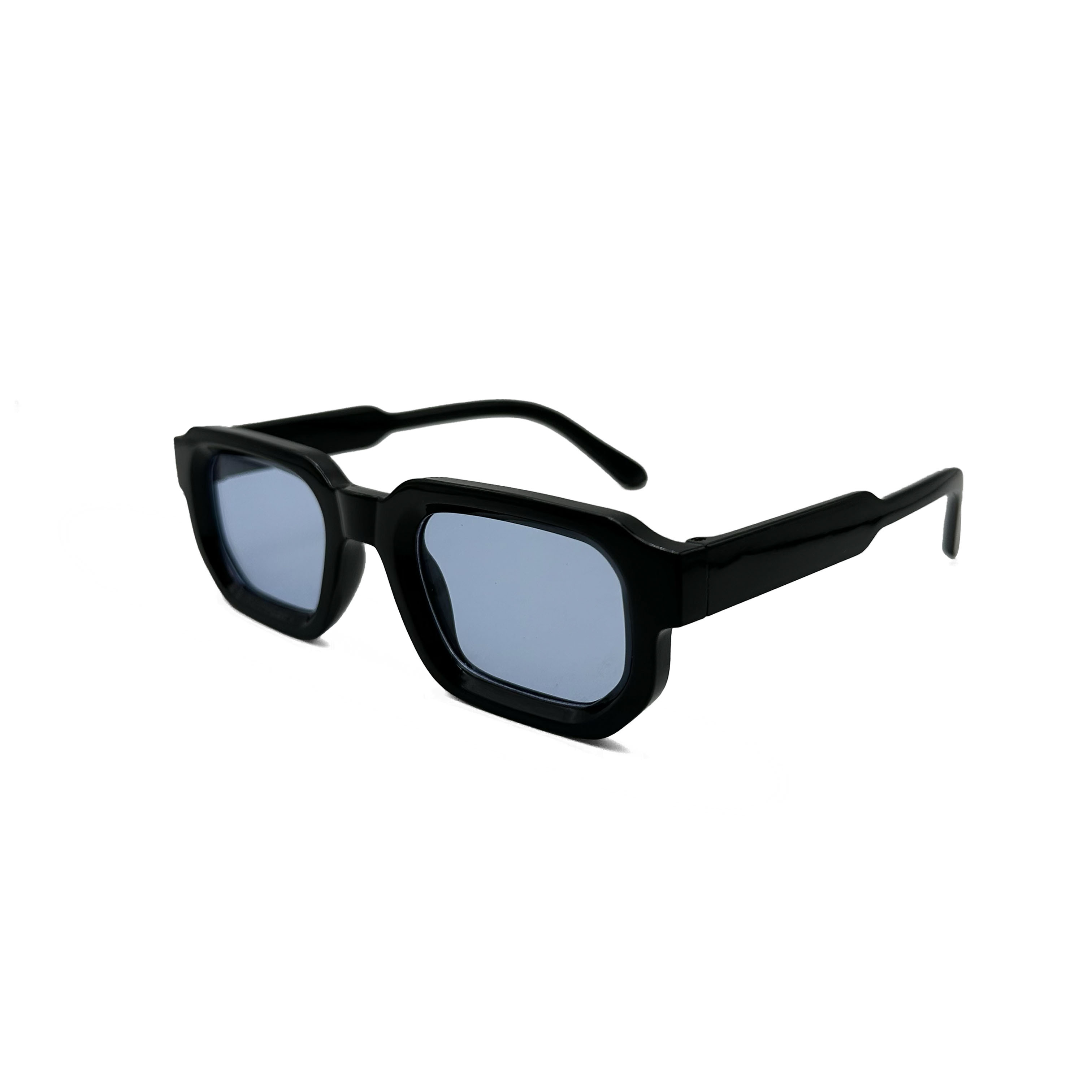 CHILL 歐美復古方形小框墨鏡-藍