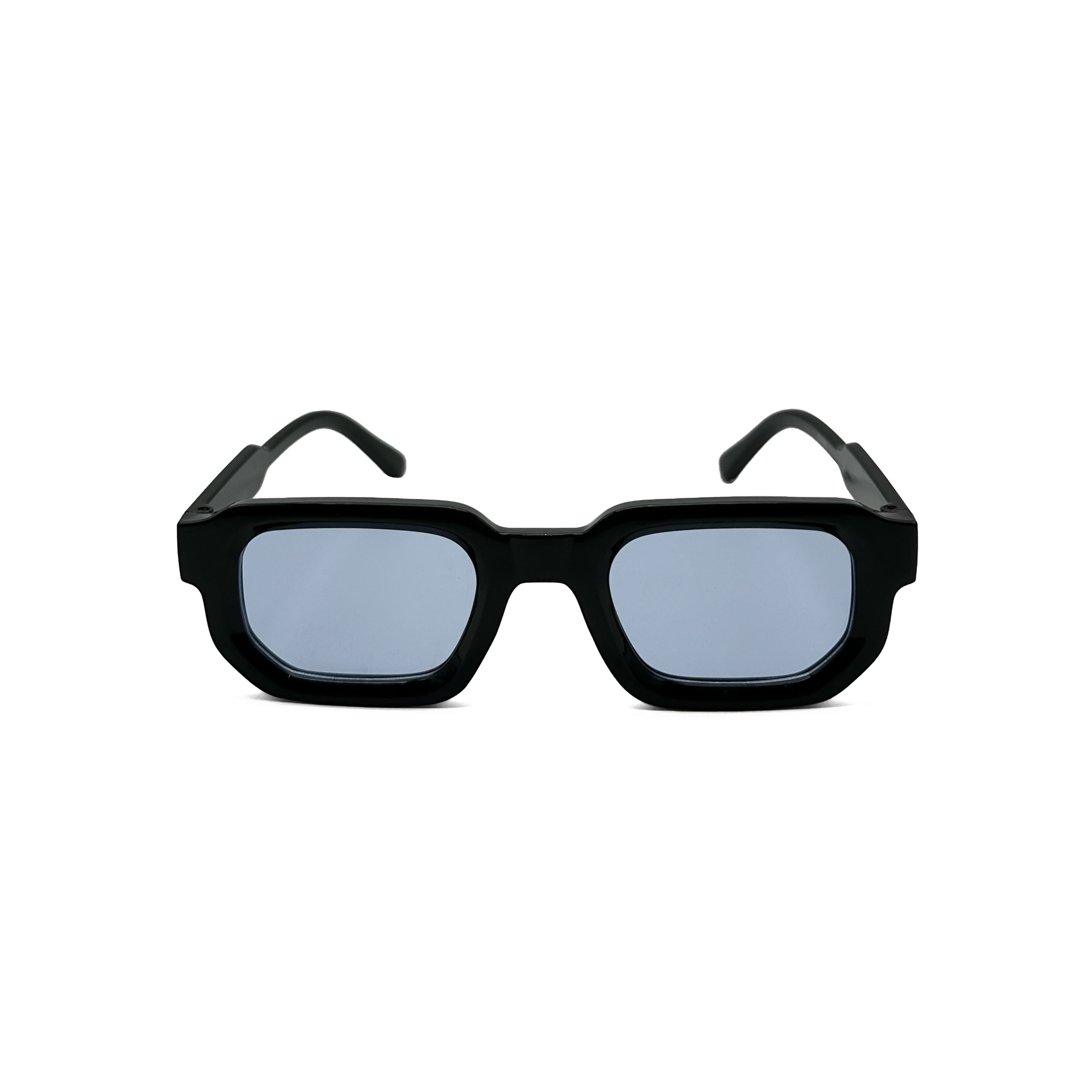 CHILL 歐美復古方形小框墨鏡-藍