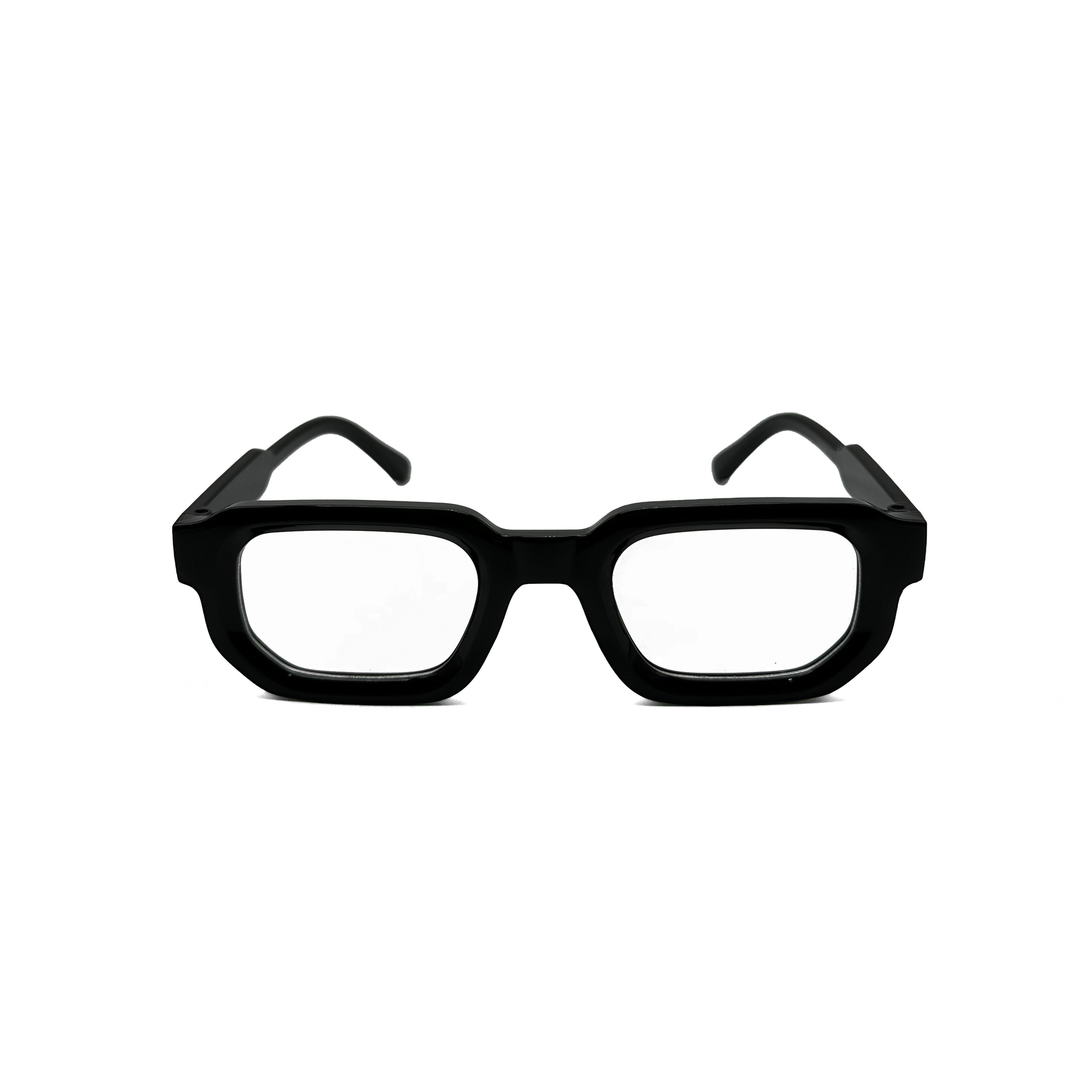 CHILL 歐美復古方形小框墨鏡-透明