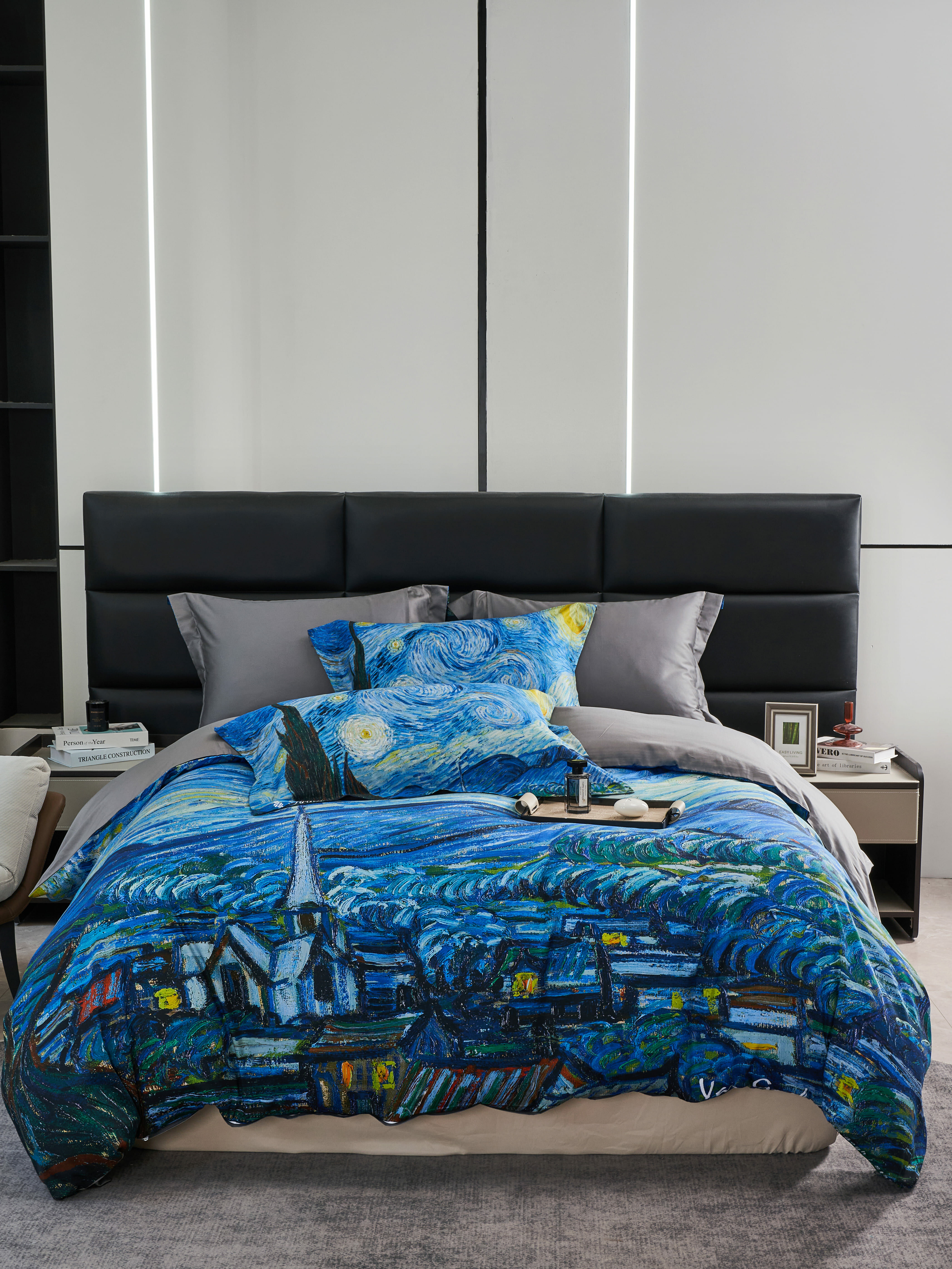藝術床包｜梵谷《星夜》