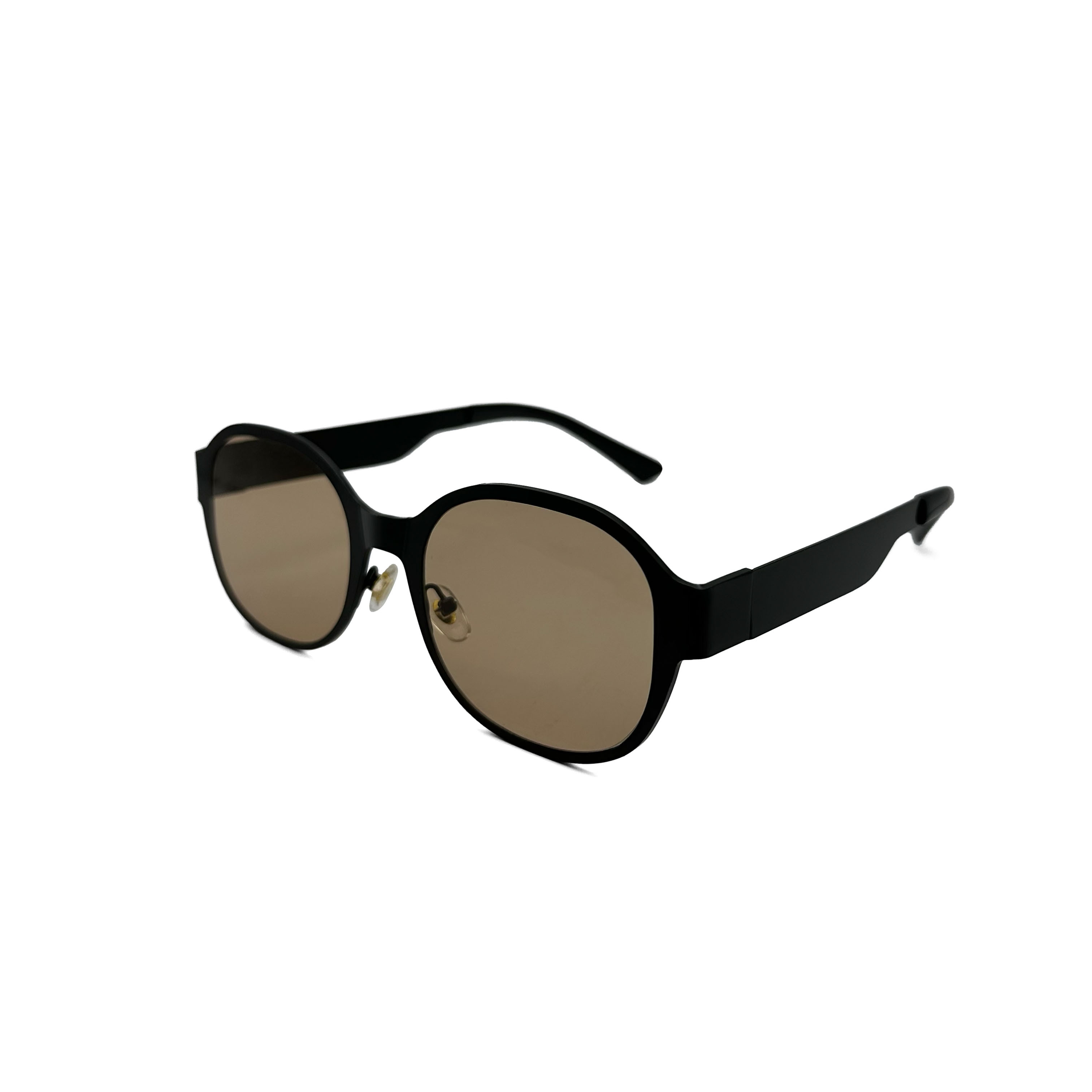 CHILL 金屬復古造型墨鏡-茶