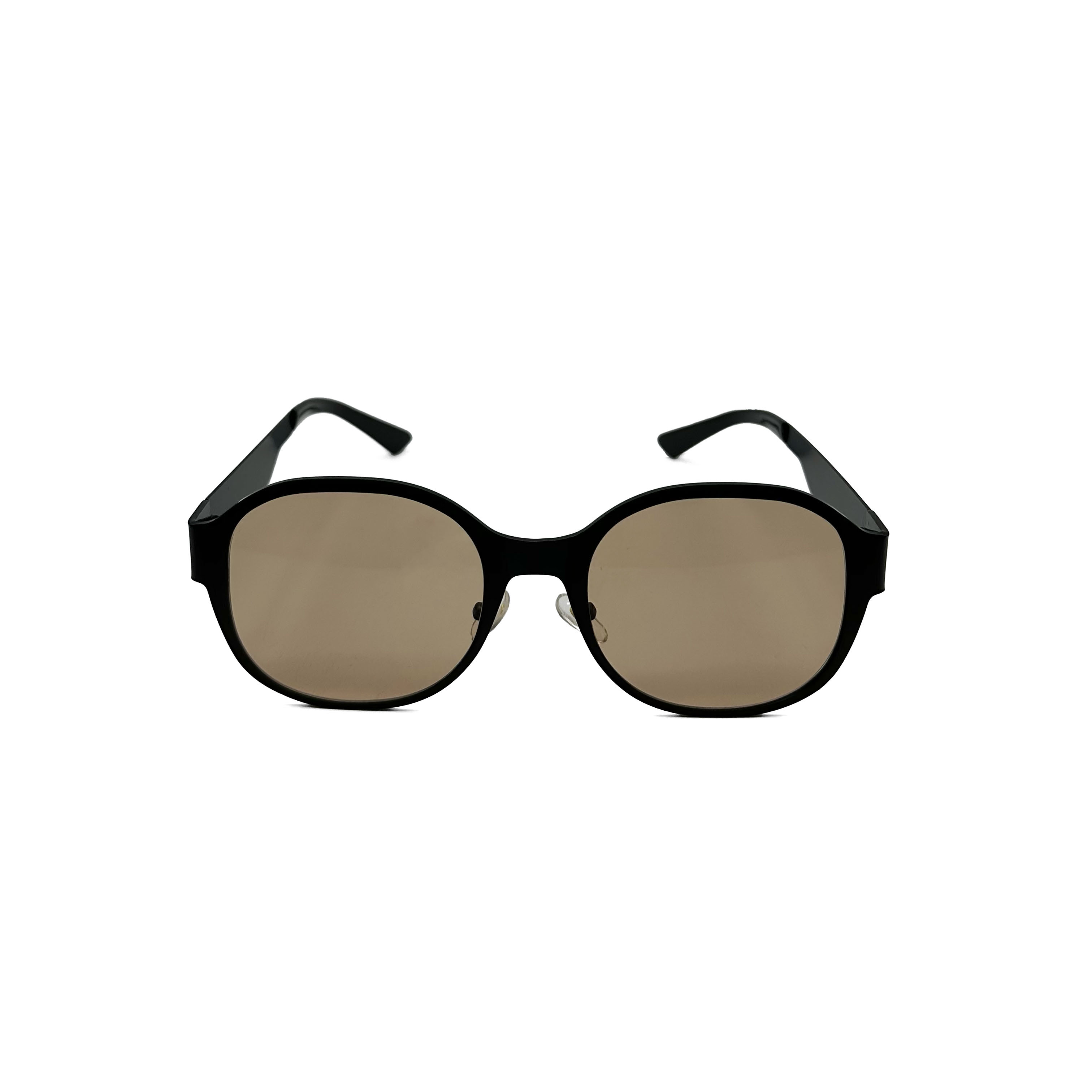 CHILL 金屬復古造型墨鏡-茶