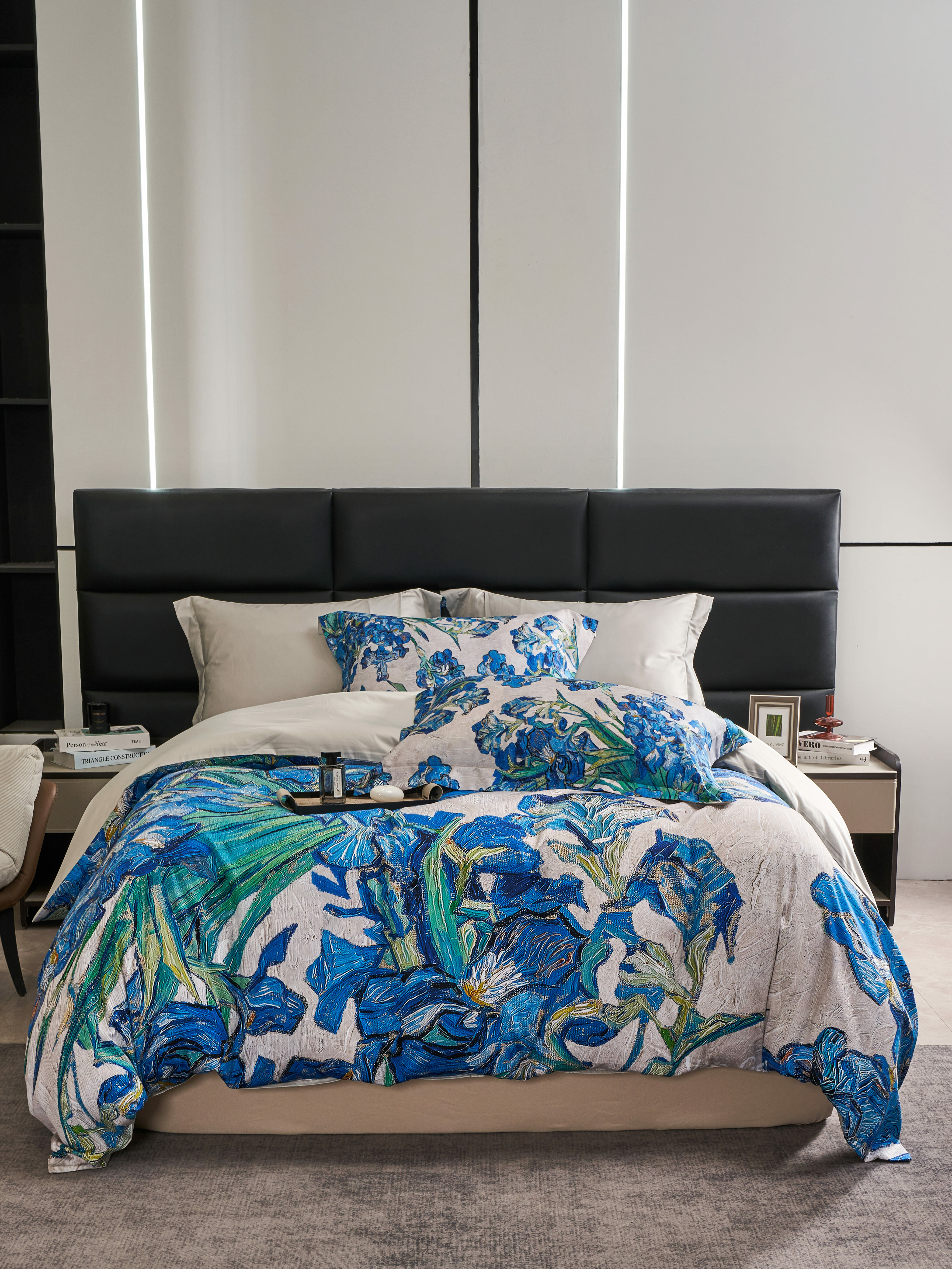 藝術床包｜梵谷《鳶尾花》