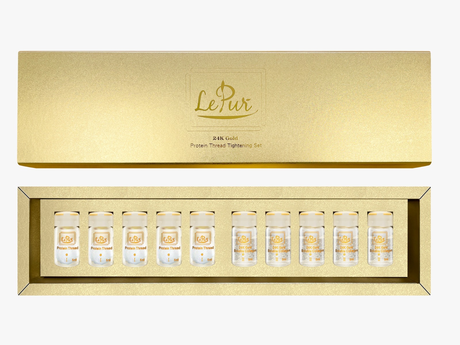LePur超時空24K 黃金蛋白線套裝 2盒-M