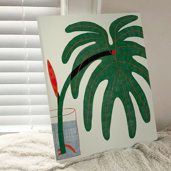 《4331》北歐小清新綠樹掛畫