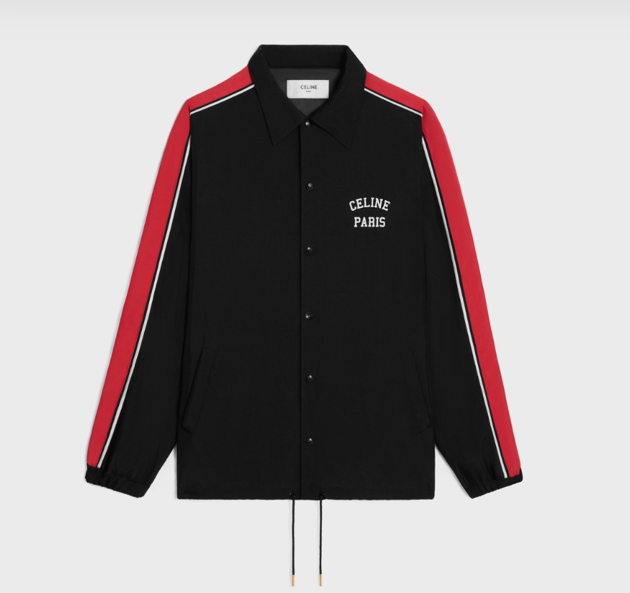 Celine 紅色邊黑色外套 -M