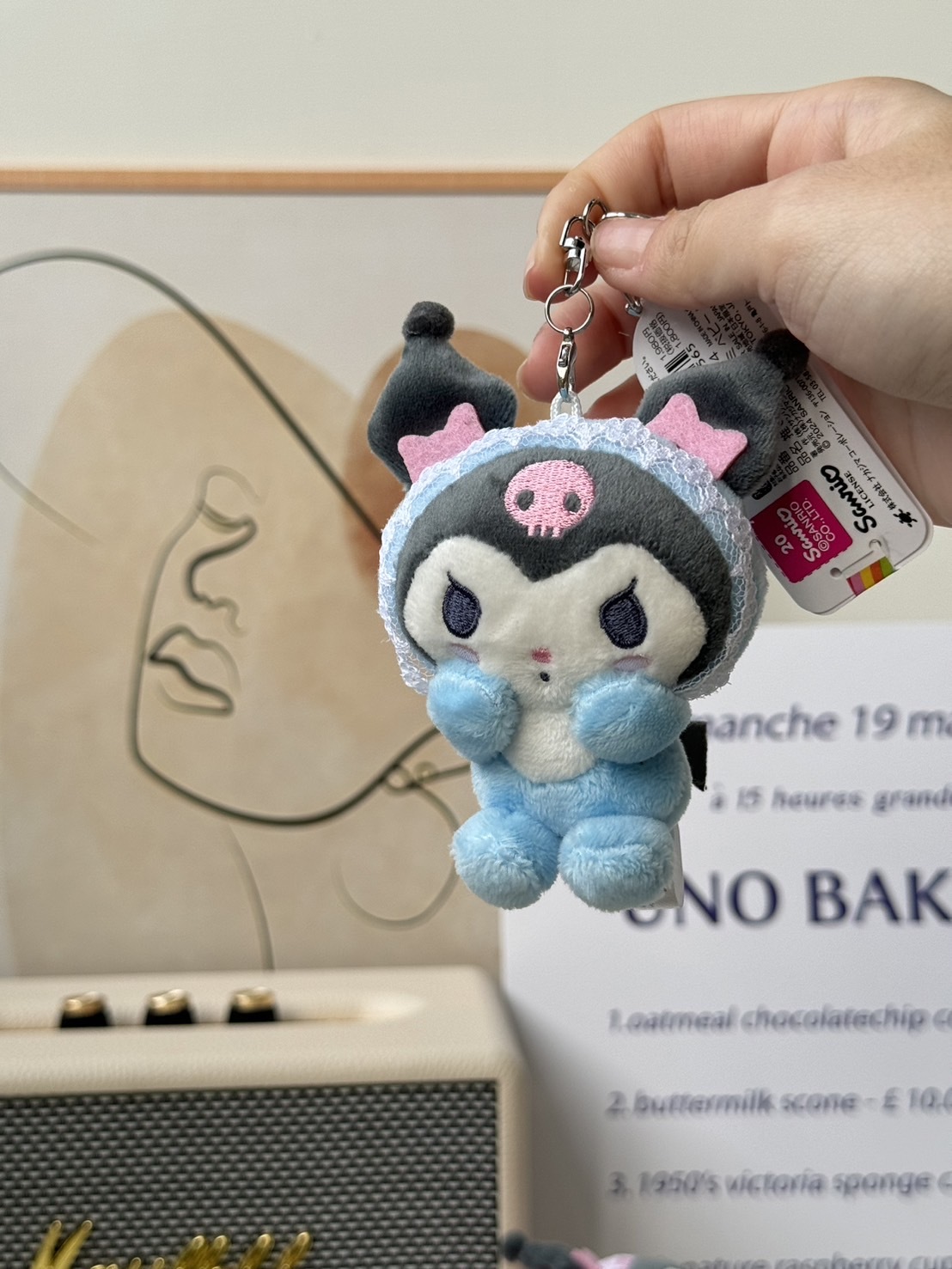 KTQ STORE ‧ 現貨 日本三麗鷗 Sanrio 寶寶裝酷洛米 吊飾 鑰匙圈 194589-24