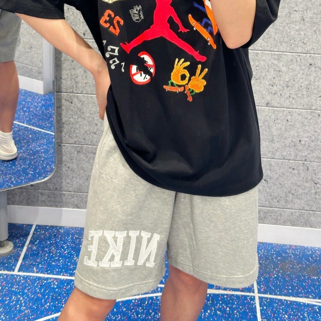 Nike As M Nk Club Ft Short Aplq Arc 刺繡Logo 運動短褲 灰色/深藍色 抽繩 休閒 棉褲 毛圈布