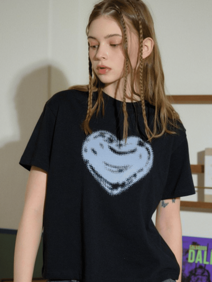 【CPGN STUDIO】24SS★ Rough Heart Crop Short Sleeve Tee CPGN STUDIO] Rough Heart Crop Short Sleeve Tee - 2