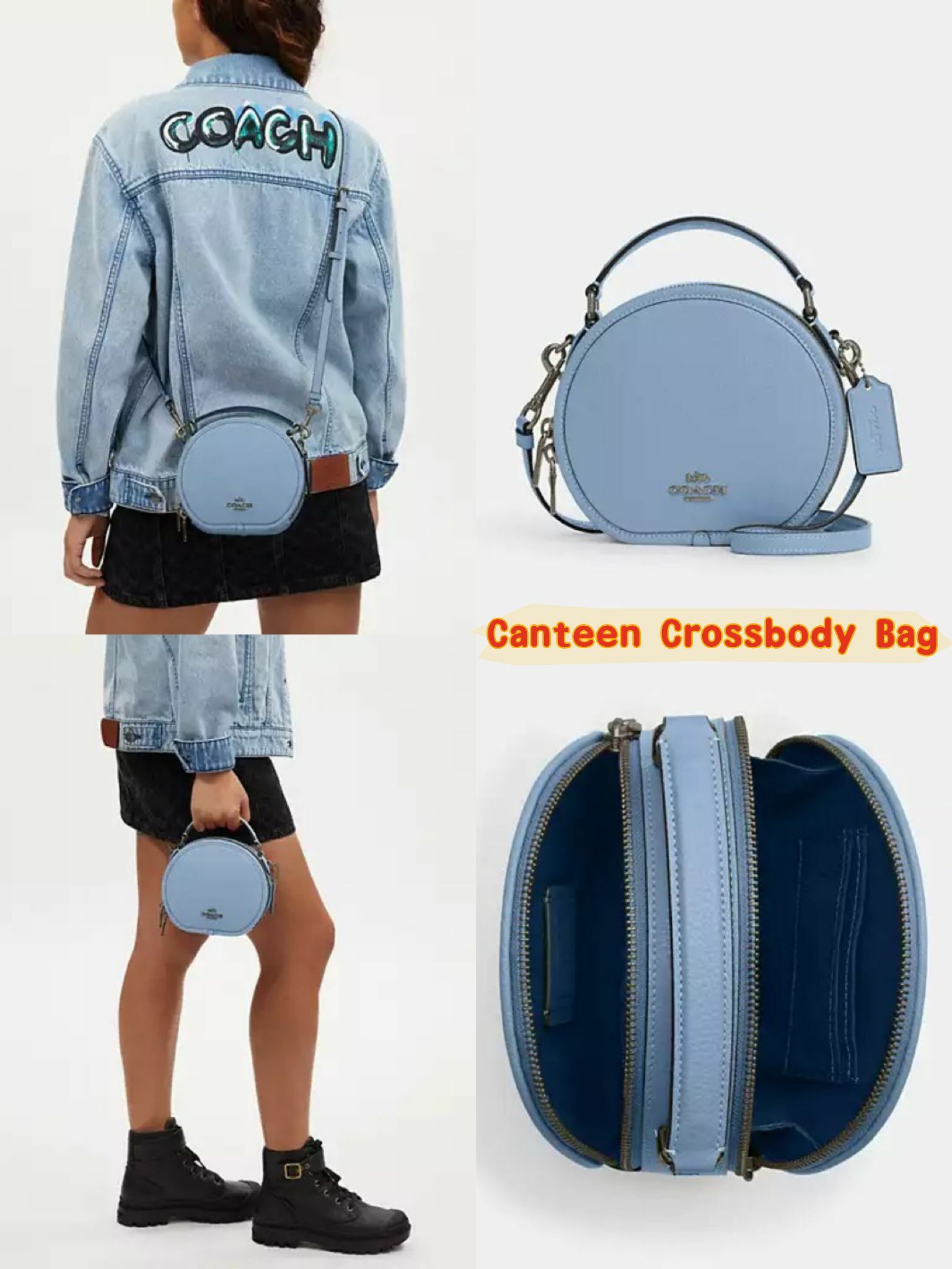 【預購】COACH Canteen F061305 圓餅斜咩袋