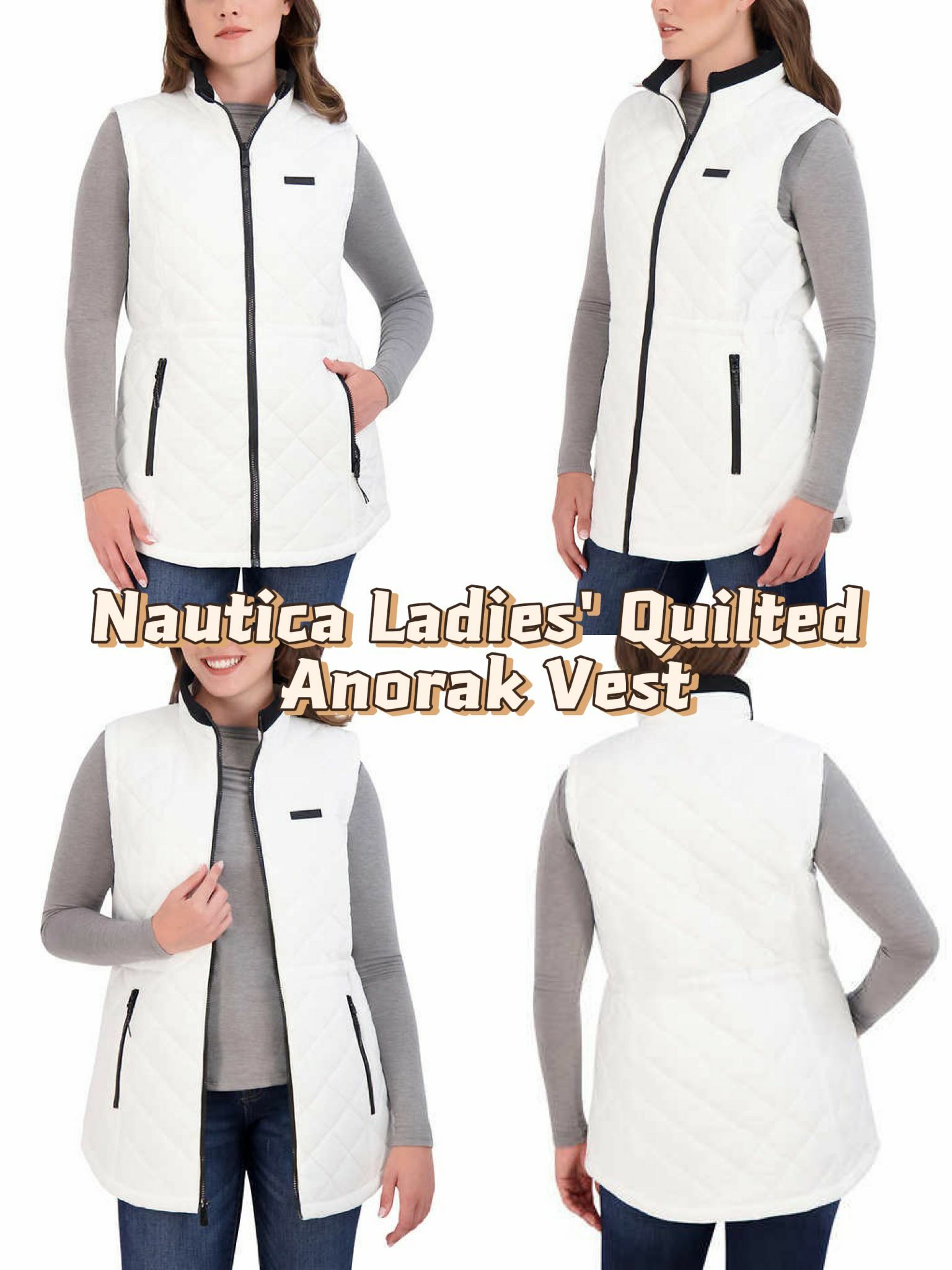 【預購】Nautica Quilted Anorak F061307 女裝背心外套