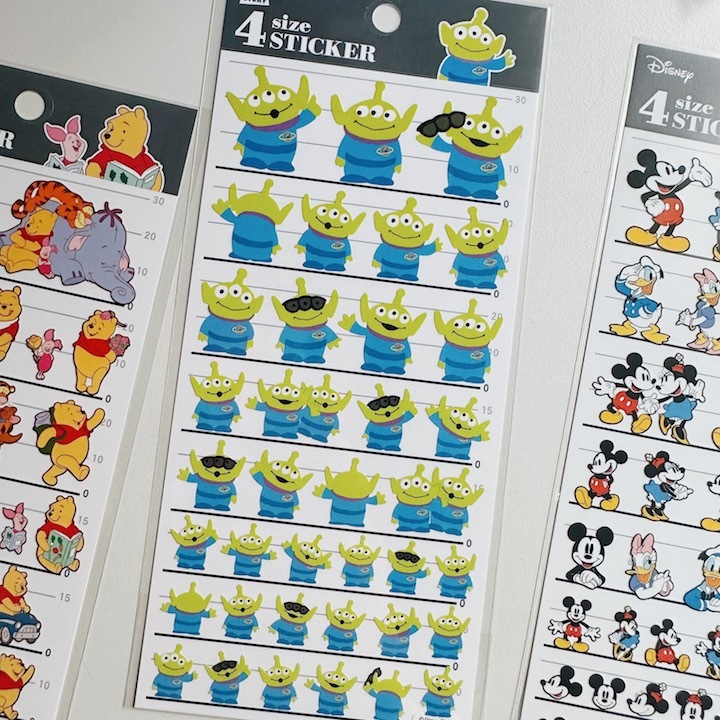 三眼怪 迪士尼系列 4種大小 手帳貼紙