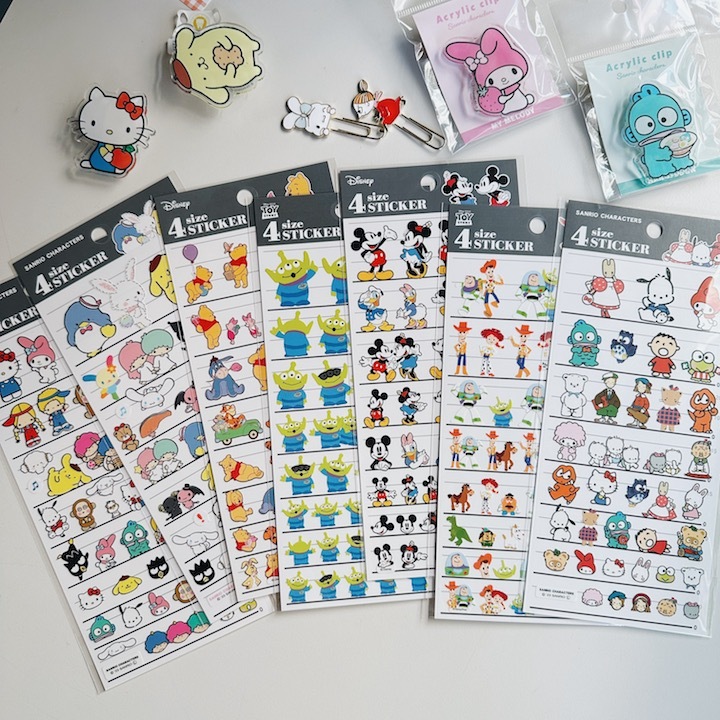 綜合款 三麗鷗系列 4種大小 手帳貼紙