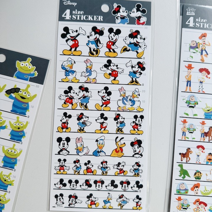 米老鼠 迪士尼系列 4種大小 手帳貼紙