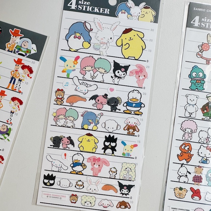 綜合款 三麗鷗系列 4種大小 手帳貼紙