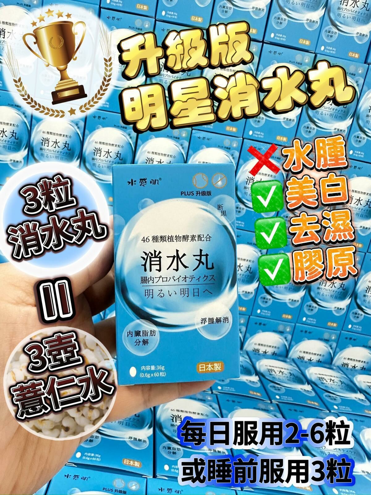 日本 超級消水腫神器 消水丸 60粒 [#SQ25081021]