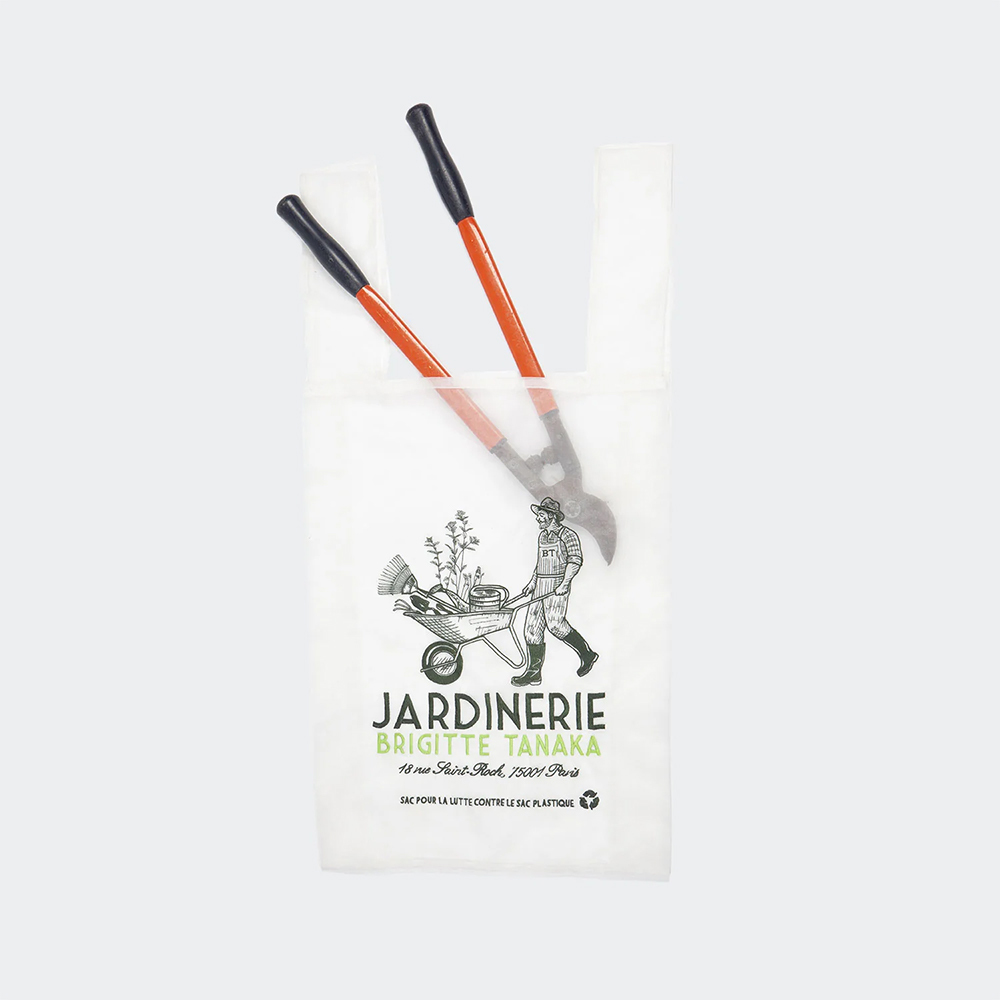 Brigitte Tanaka 園藝刺繡烏干紗提袋