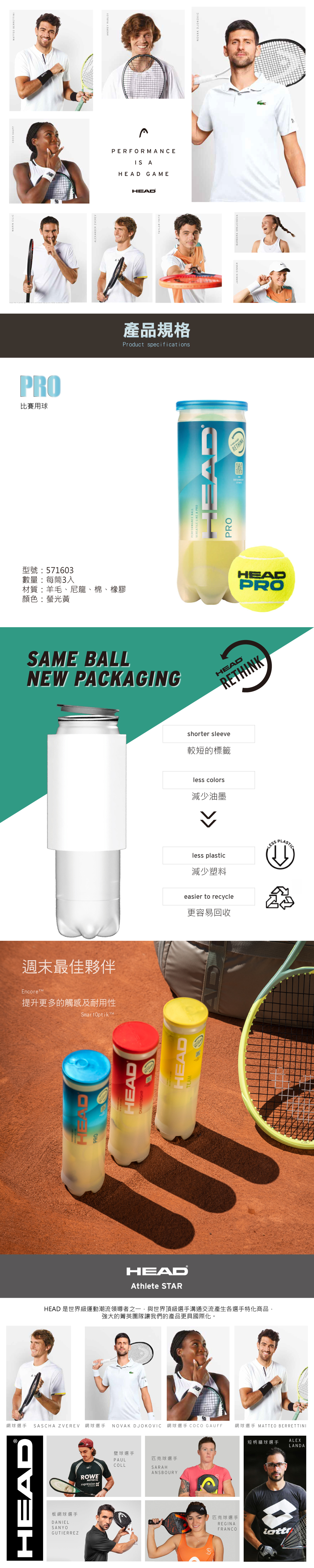 HEAD PRO 專業網球