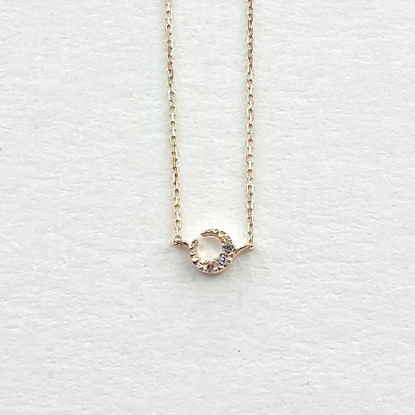 K10 彎月鑽石項鍊