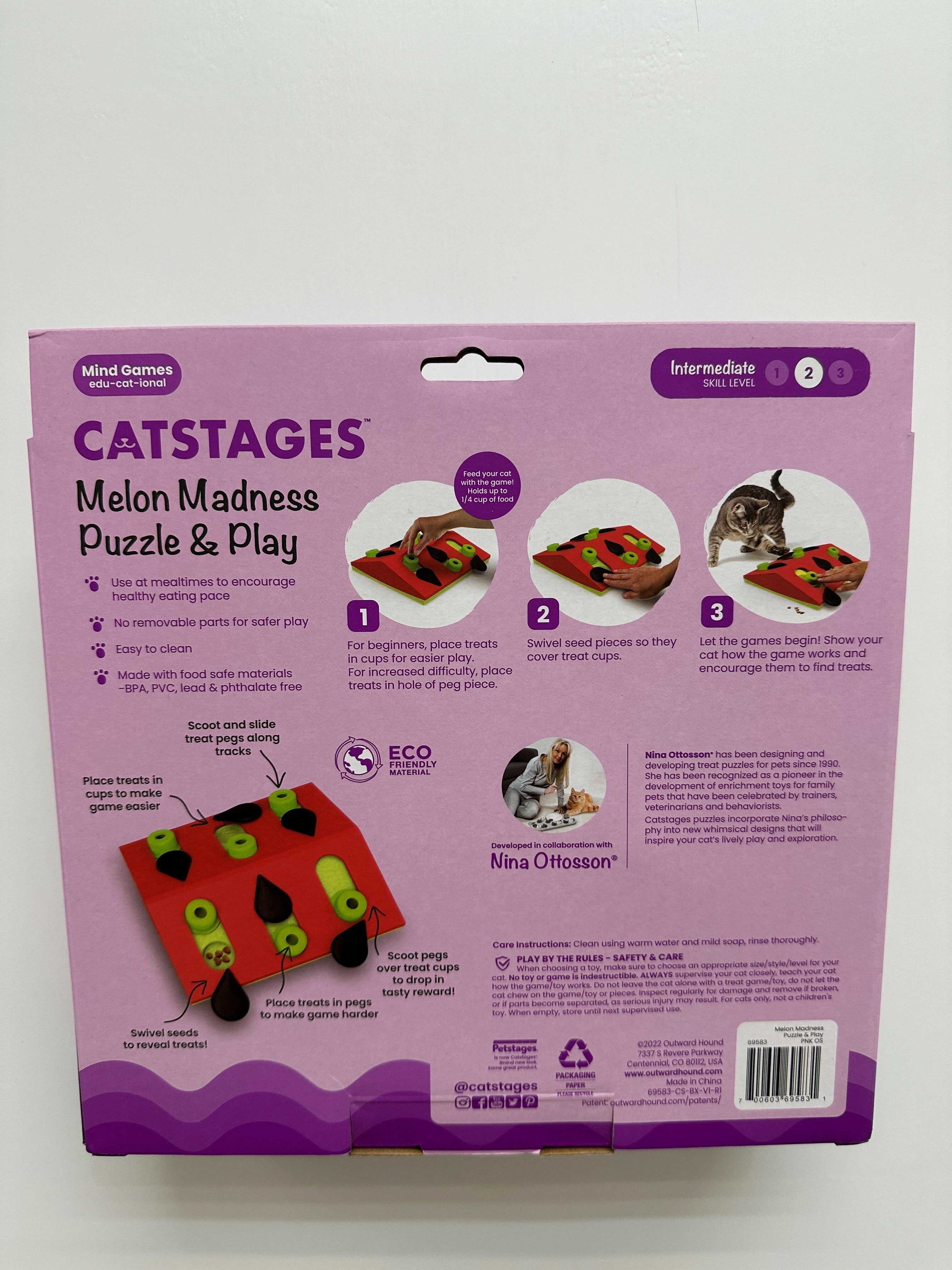 Nina Ottosson - 西瓜拼盤-智力遊戲 (難度2: 低階)