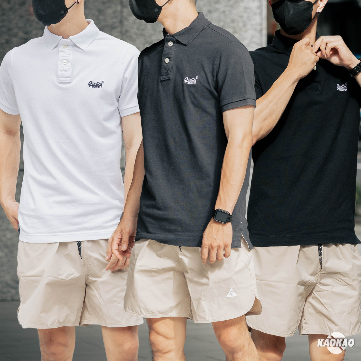 出清 Superdry Polo衫 左胸刺繡 版型偏小『黑白深藍』【suplogo09】