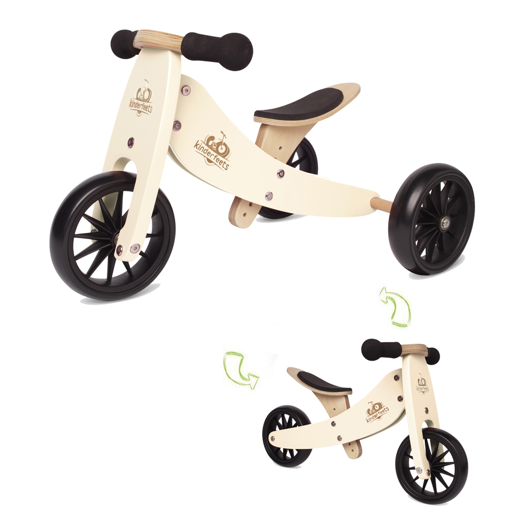 Kinderfeets美國 木製平衡滑步車/教具車初心者三輪系列｜米騎士