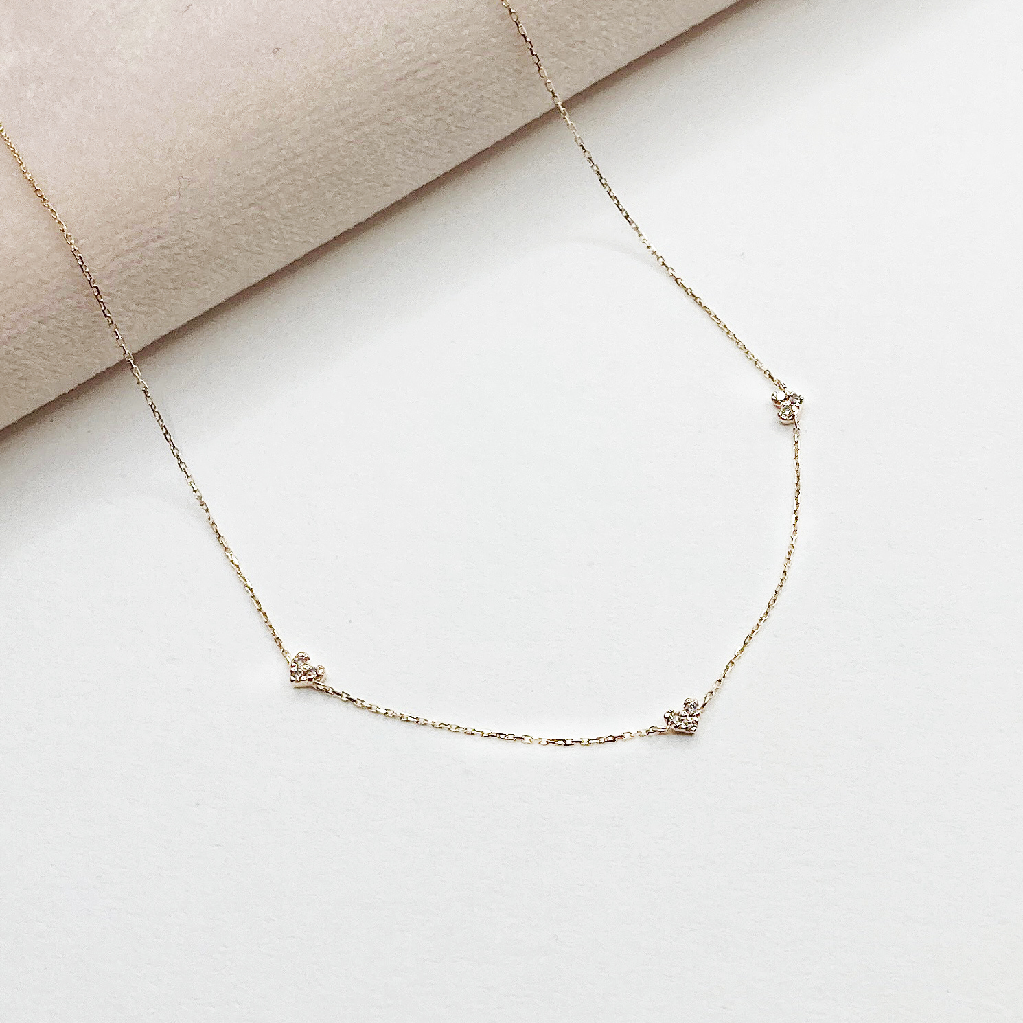 K10 小愛心鑽石項鍊