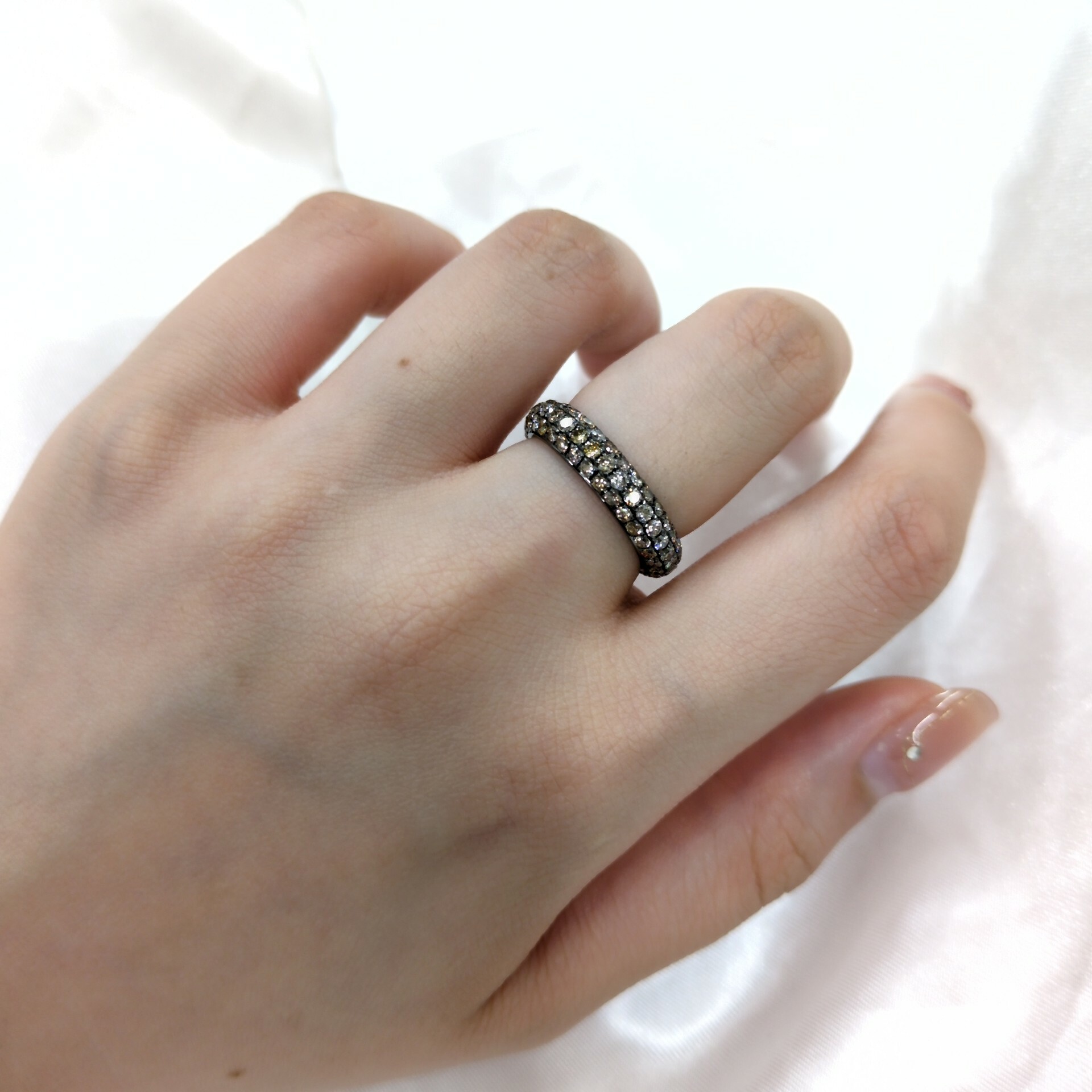 18K Black Gold 1.34ct Fancy Brown Diamond Ring