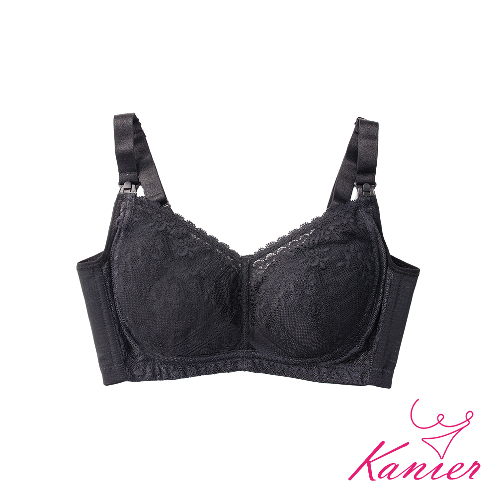 【Kanier卡妮兒】傾其所愛．無鋼圈機能型哺乳內衣【5023.5025 沉穩黑 -C / D / E / F / G罩杯】
