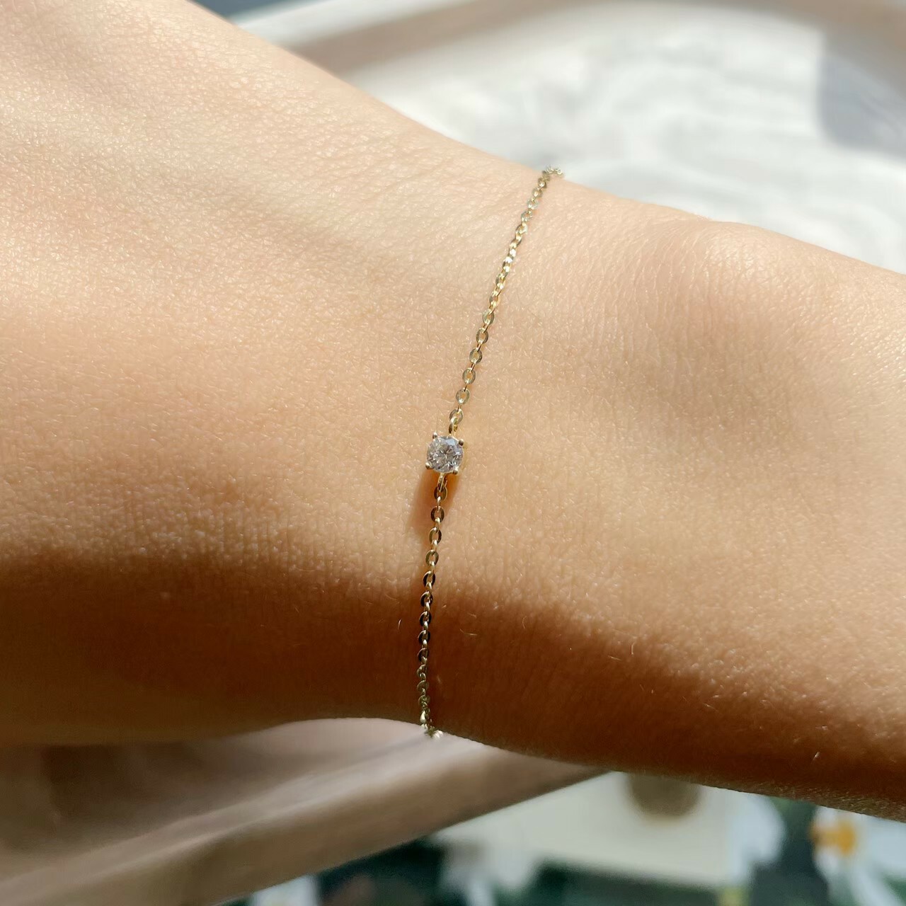 10K/經典鋯鑽手鍊