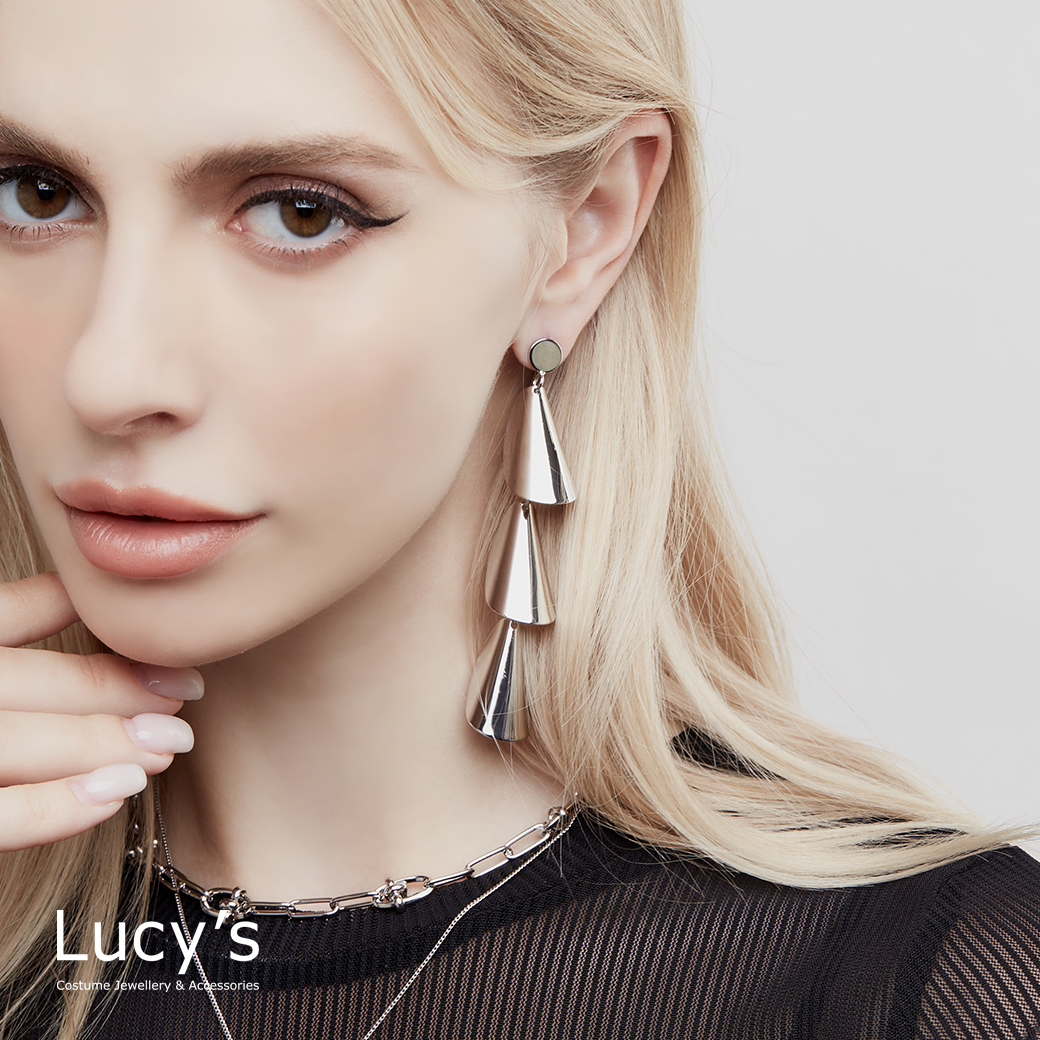 Lucy's X RO HUANG．耳環 (二色) (116594/116595)