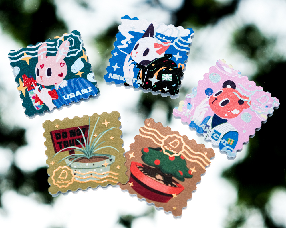 Raimochi｜郵票貼紙包